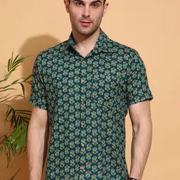 Anouk Men Slim Fit Floral Opaque Printed Casual Shirt-image-95