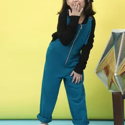 Baawri Pure Cotton Dungaree With Top-image-128