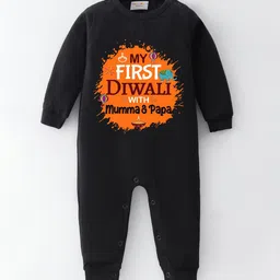 BLUSHES Infants Diwali Printed Pure Cotton Romper-picture-17