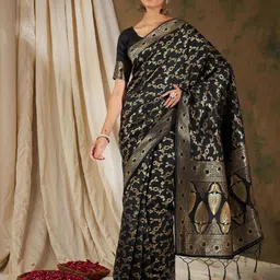 Suha Woven Design Zari Art Silk Banarasi Saree-picture-22