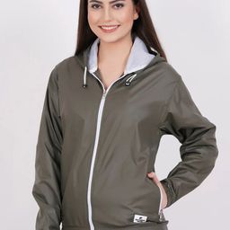 Raxedo Women Striped Polycotton Windcheater Crop Sporty Jacket-picture-25