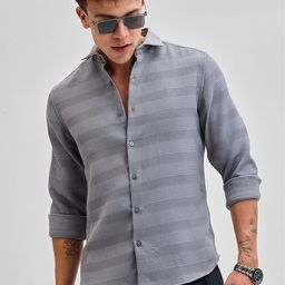 Snitch Men Smart Slim Fit Opaque Casual Shirt-picture-4