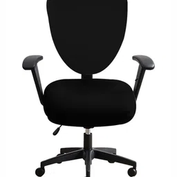 Lazi Black Stretchable Office Chair Cover-picture-17