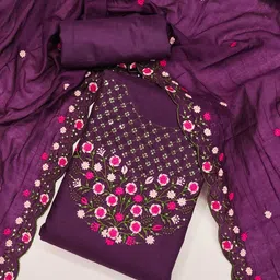 Mitera Embroidered Unstitched Dress Material-image-46