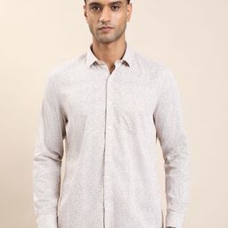 Turtle Abstract Printed Standard Pure Cotton Formal Shirt-picture-45