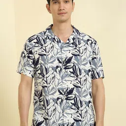 Allen Solly Floral Printed Spread Collar Casual Shirt-image-17