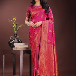 DIVASTRI Woven Design Zari Saree-picture-25