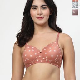 Docare Pack Of 3 Medium Coverage Lightly Padded T-shirt Bra-picture-3