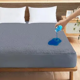 Doristyle Grey Terry Water Resistant Mattress Protector-picture-11