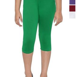 FRENCH KLEIDER Girls Pack of 4 Slim Fit Mid-Rise Capris-image-83