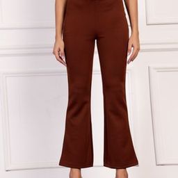 DressBerry Women Smart Flared High-Rise Trousers-picture-33