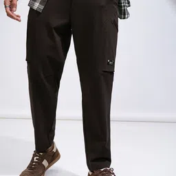 HIGHLANDER Men Comfort Tapered Fit Joggers Trousers-image-96