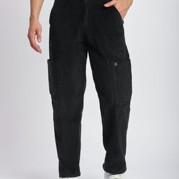 Beyoung Men Cotton Regular Fit Cargos Trousers-image-69