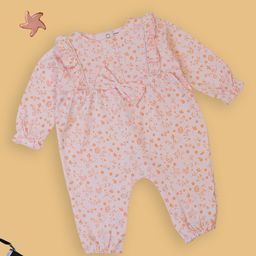 MeeMee Infant Girls Floral Printed Cotton Rompers-image-18