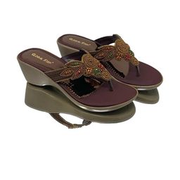 Global Step Embellished Comfort Sandals-image-12
