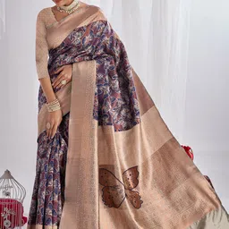 Areca Designer Floral Pure SilkBanarasi Saree-image-87