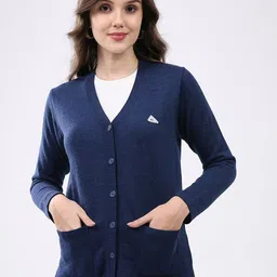 Monte Carlo Women Full Sleeve Woollen Cardigan-picture-16