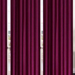 BELLA TRUE Purple 3 Pieces Door Curtains-image-123