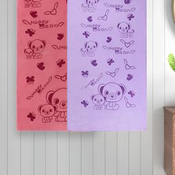 Myntra Elegant Homes Purple & Pink 2 Printed Cotton 300 GSM Bath Towel-image-60