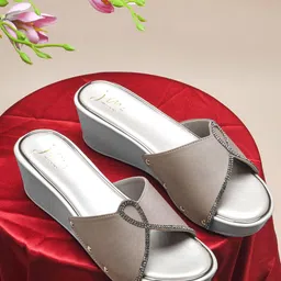 JM Looks Women Platform chunky Heel Slip-on Sandal for casual Wear-image-65