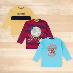 BAESD Boys 3 Striped Applique T-shirt-image-88