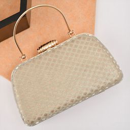 FOR THE BEAUTIFUL YOU Glossy Embellished Box Clutch-53