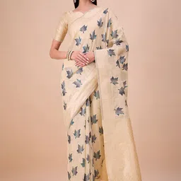 House of Pataudi Floral Printed Saree-17