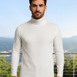 Unicus Apparel Men High Neck Monochrome Slim Fit T-shirt-picture-49