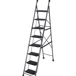 Parasnath Black Power-Coated Strong & Anti-Skid Foldable 8-Step Ladder-picture-25