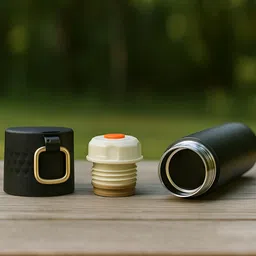 GUCHIGU Black Single Stainless Steel Solid Double Wall Vacuum Water Bottle-15