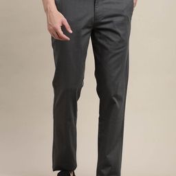 Turtle Men Checked Relaxed Tapered Fit Chinos Trousers-image-76