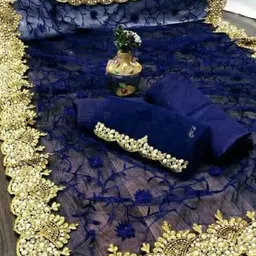 Florence Embellished Fusion Saree-image-17