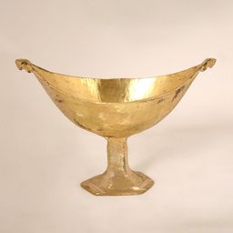 Exotic India Gold Toned Textured Brass Vibhuti Cup-image-75