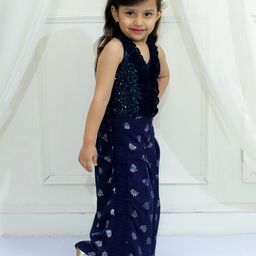 Twisha Girls Embellished Top with Palazzos-image-45