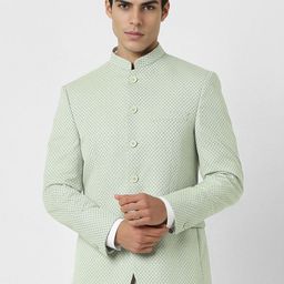 Van Heusen Printed Bandhgala Blazers-16