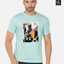 GLOBAL NOMAD Men 2 Printed Bio Finish Applique T-shirt-image-52