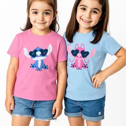 Nauti Nati Girls 2 Printed T-shirt-image-75