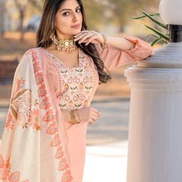 Anouk Women Embroidered Regular Kurta with Trousers & With Dupatta-picture-14