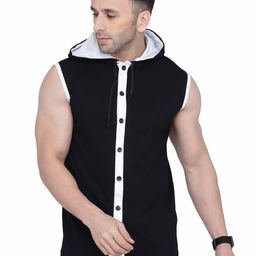 BEYOU FASHION Men Hooded Pockets Slim Fit T-shirt-picture-29