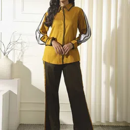 Anouk Pleated Shirt With Trousers Co-Ords-image-93