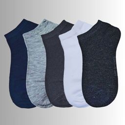 MJE Men Pack Of 5 Anti-Odour Ankle Length Socks-image-88