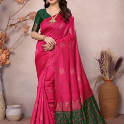 DIVASTRI Woven Design Zari Saree-image-38