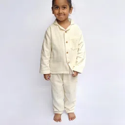 Snuggly Spaces Kids-Unisex White Nightdress-image-85