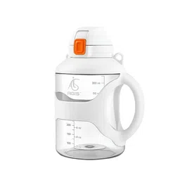 AGIS White & Orange Single Plastic Solid Water Bottle-image-48