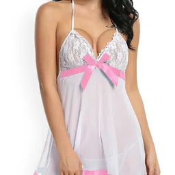 Xs and Os Net Halter Neck Baby Doll-image-99