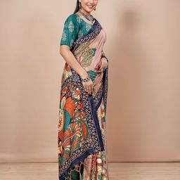 Anouk Rustic Ethnic Motifs Saree image 3
