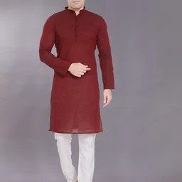 DIVISIVE Men Thread Work Kurta-picture-57