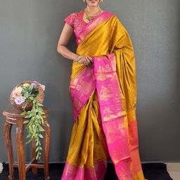 LeeliPeeri Woven Design Zari Saree-image-18
