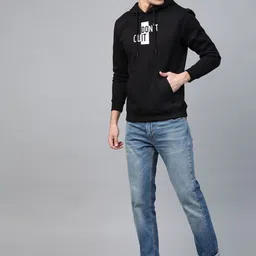 Mast & Harbour Men Printed Hooded Sweatshirt-picture-13