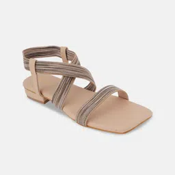 KISTEPS Women Textured Open Toe Flats-image-31